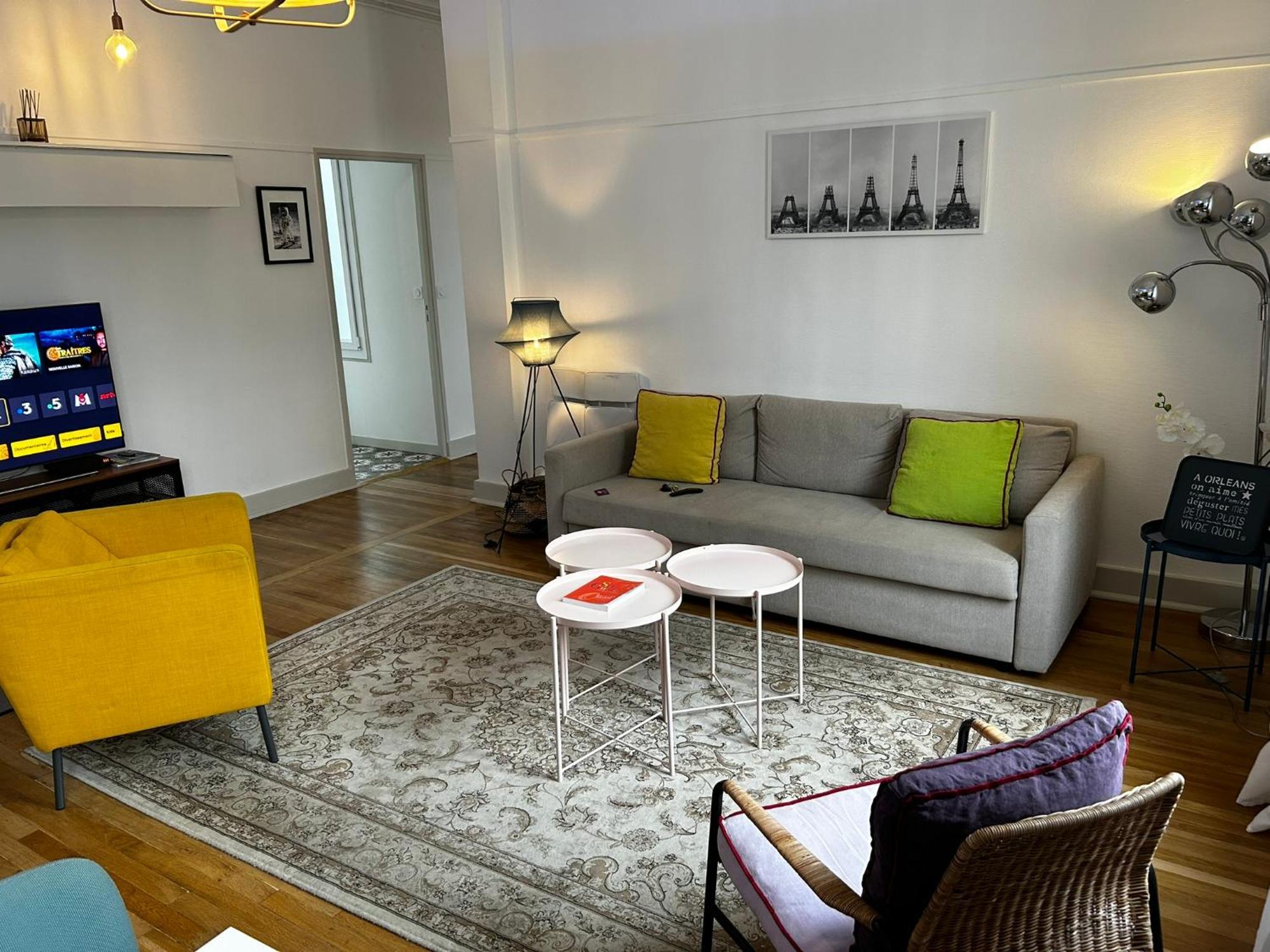 Martroi - Coeur De Ville - 3 Pieces 80 M2 Tv - Internet Haut Debit - Loisirs Et Affaires Orléans Eksteriør billede